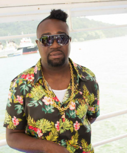 Saga Boy Chow Chow hits the stage in the Groovy Soca Monarch competition on Sunday. 