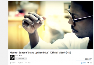 The video for "Sample" has amassed over 1 million views on YouTube. 