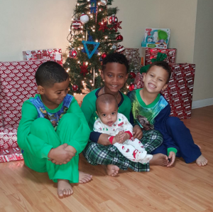 Drue spent Christmas with his boys in the United States. 