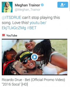 Meghan Trainor's tweet 