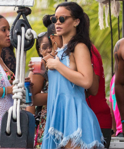 Rihanna spent Christmas in Barbados this year. 