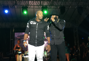 Teddison John joined Bunji Garlin on stage. 