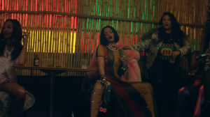 A scene from Rihanna and Drake's video, "Work"
