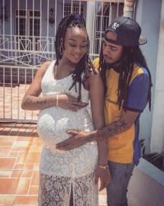 Raskality and his girlfriend Chantal are expecting a baby next week. 