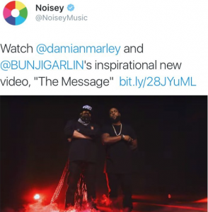 NoiseyMusic tweeted about the video release, calling it 'inspirational'. 