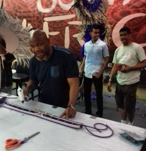 Bass says he'd been creating his own costume for Caribana. 