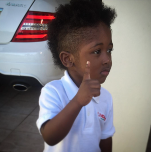 Adonia's son is also a cutie! 